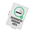 thumbnail image 2 of OUNONA Indoor Smoking Area Sign Iron Multi Identification 1Pcs, 2 of 8