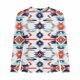 thumbnail image 4 of TaTaai Women's Fashion Retro Western Print Round Neck Regular Shoulder Long Sleeve Sweatshirt Ladies Casual Loose Soft Top for Daily Streetwear Office Spring Winter Wear Gift, 4 of 4