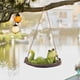 thumbnail image 4 of Estatua de jardín rana columpio, paisaje , de resina con colgante de árbol, decoración colgante para interiores y Colco Estatua de conejo, 4 of 8