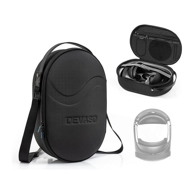 Carrying Case for Meta Quest Pro, Deluxe Strong Protective Travel Case for Meta Quest Pro VR Headset and Accessories, Large Capacity with Adjustable Shoulder Strap for Travel and Home Storage