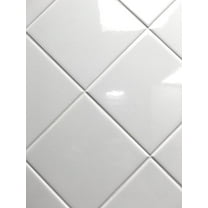 4x4 White Glossy Finish Ceramic Subway Tile Shower Walls Backsplashes (10SF Full Box 80PCS)