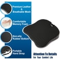 thumbnail image 3 of 1 Piece Car Seat Cushion for Driving Office Chair Cushions Non-Slip Hip and Lower Back Tailbone Chair Pillow Pad Memory Foam Seat Cushion, 3 of 5