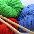thumbnail image 3 of Namzi Hilo de chenilla súper suave y cálido de 250 g para mantas, hilo de lana gruesa para tejer mantas, perfecto para cualquier tipo de tejido y ganchillo, azul marino., 3 of 4