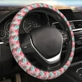 thumbnail image 5 of Fuzoiu Pastel Macarons Delight Print Elastic Stretch Steering Wheel Cover, Universal 15 Inch Automotive Steering Wheel Cover, Anti-Slip Sweat Absorption Universal Car Accessories for Women Men, 5 of 6