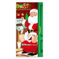 thumbnail image 3 of Decoración Navideña para Puerta de Entrada 2024 onlyliua Pancarta Impresa En Papá Noel Feliz Navidad, 3 of 7