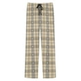 thumbnail image 6 of Mens Pajama Pants with Pockets Straight Leg Pajama Bottoms Casual Plaid Printed Drawstring Elastic Waist Comfort Sleepwear Loungewear Trousers Pant, 6 of 6