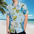 thumbnail image 5 of High Quality Hawaiian Shirts for Men Short Sleeve Aloha Beach Shirt Floral Summer Casual Button Down Shirts Blouses LYZA3Y, 5 of 7