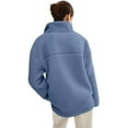 thumbnail image 5 of Baby Wearing Jacket Maternity Winter Clothes Maternity Coats for Women Baby Wearing Jacket Women Winter Warm Fleece Maternity Coats Full Zip 3 In 1 Babywearing Jackets Pregnancy Clothes, Blue-M, 5 of 5