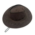 thumbnail image 1 of Jumpingount Sombrero de vaquero de vaquera Unisex para niños, niños y niñas, disfraces de fiesta de fantasía del salvaje oeste, sombreros de sol Sombreros Café Jumpingount  PS2515-06, 1 of 5