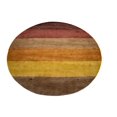 thumbnail image 2 of Multicolored Stripes 6X6 Oriental Modern Round Rug, 2 of 11