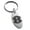 Silver, variant on Stainless Steel Letter I Initial 3D Cube Box Monogram Engraved Small Oval Charm Keychain Keyring
