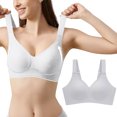 thumbnail image 2 of Women's Adjustable Steel Ring V-Neck T-Shirt Bra - Wireless, W-Shaped Jelly Strip Push-Up, Nylon/Spandex, M-XXXL, 2 of 6