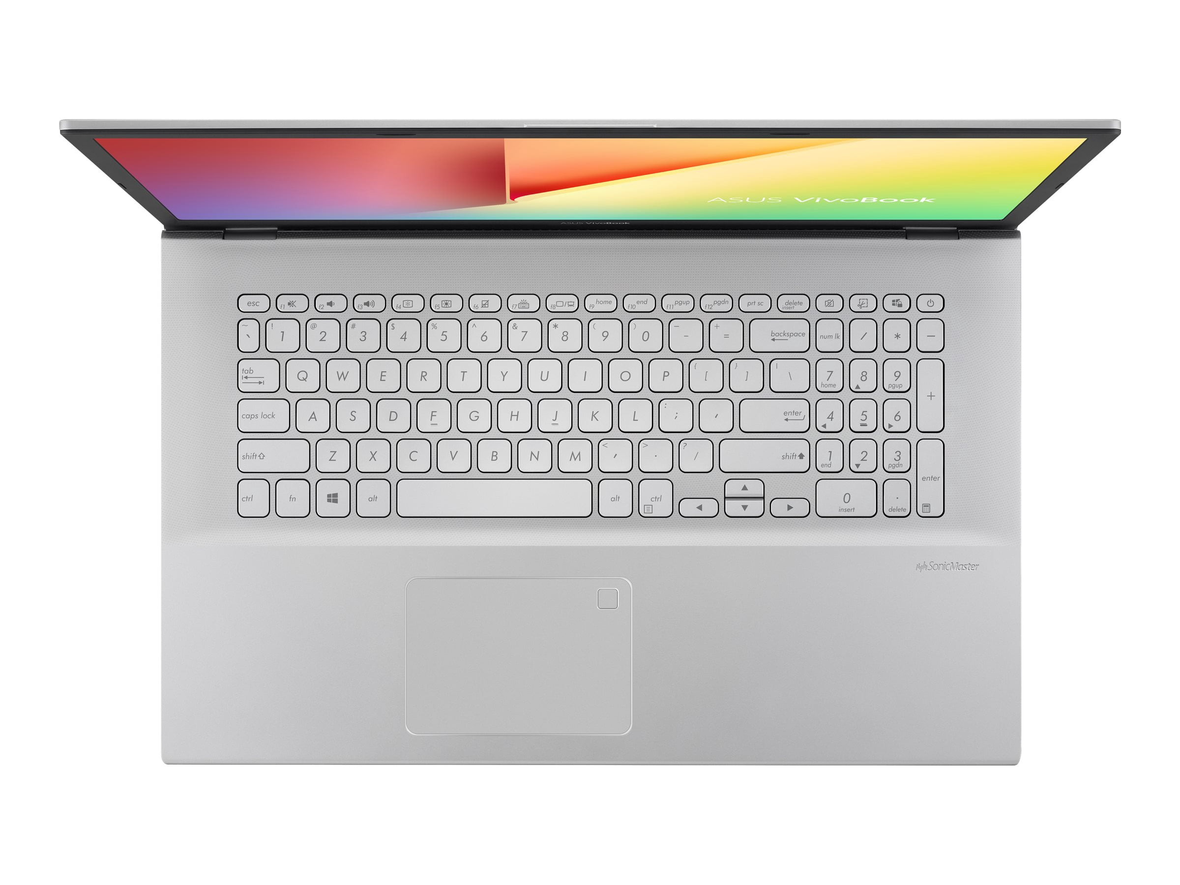 Asus VivoBook 17 17.3" Laptop, Intel Core i5 i5-8265U, 8GB RAM, 1TB HD, 128GB SSD, Windows 10, Transparent Silver, F712FA-DB51