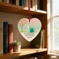thumbnail image 7 of romoty Sea Glass Style Friendship Heart Pendant, 3.14" Artistic Pebble Art Acrylic Ornament for Best Friend Gift, Car Mirror & Soulful Home Decor, 7 of 7