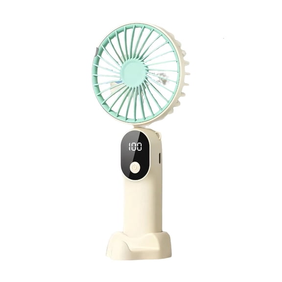 ZELVINN Mini Handheld Fan with 6 Adjustable Speed Quiet USB Rechargeable Desk Fan for Indoor Outdoor Use Birthday Holiday