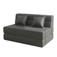 thumbnail image 3 of Sofá cama plegable,Sofá cama plegable Sofá cama Sofá cama Lazy Sofa,Cama de invitados plegable multifunción con almohadas,Sala De Estar Multiusos Sofá Apartamento Moderno,Sofá cama Gris, 3 of 9