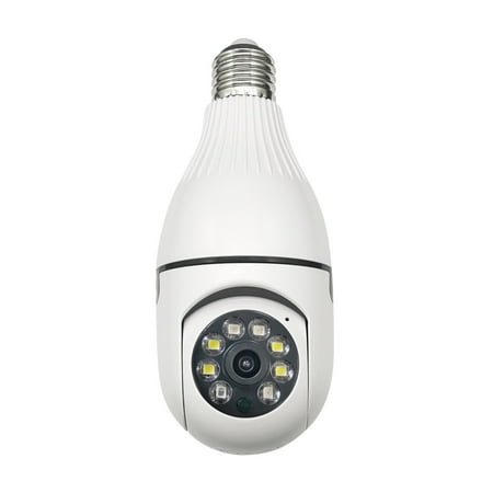 

Home Remote Surveillance Camera 360-Degree Panoramic View Smart High-Definition Bulb-Type Surveillance Camera Hd Night Vision 230103