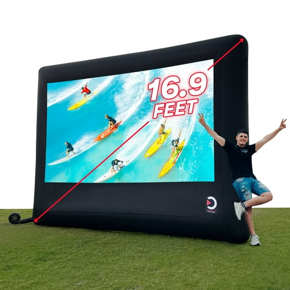Elite Outdoor Movies Home 10 ft Inflatable Outdoor Screen