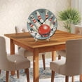 thumbnail image 4 of ZXCXRQFa Desk Clocks Bowling Ball Sport Wooden Silent Non-Ticking 10 Inch Round Clocks Battery Operated Analog for Living Room Kitchen Bedroom Bathroom Office Home School Decor, 4 of 7