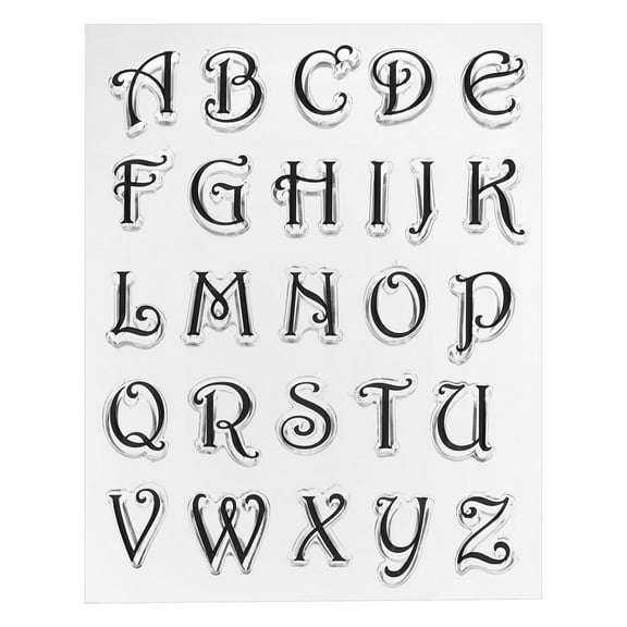 Transparent Silicone Stamps, 1 Pcs T1765 Letters Clear Stamps for Card Making Decoration DIY Craft, Clear