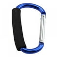 thumbnail image 2 of 2 Pack Large Durable Carabiner Hooks Mummy Clip Pushchair Shopping Bag Holder Carry Handle, 2 of 6