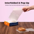 thumbnail image 2 of Fit Meal Prep [500 Pack] 6 x 10.75" Wax Paper Sheets for Food, Interfolded Precut Deli Paper, Pop Up Grease-Proof Sandwich Paper Wraps, Waterproof for Lunch, Food Basket, Microwave Cover, BBQ, 2 of 6