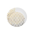 thumbnail image 2 of Trendables™ Wedding Plate Combo Plastic Dinner Plates , Includes 20 Premium Disposable 10" Main Course Plates, 20 Salad/Dessert 8" Plates, Food Grade Plastic Dinner Plates - Moroccan Design, 2 of 6
