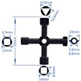 thumbnail image 2 of 1 Pcs Kit de Clés Utilitaires Multifonction Clé à Plomb 4 Voies Clé Utilitaire, 2 of 5