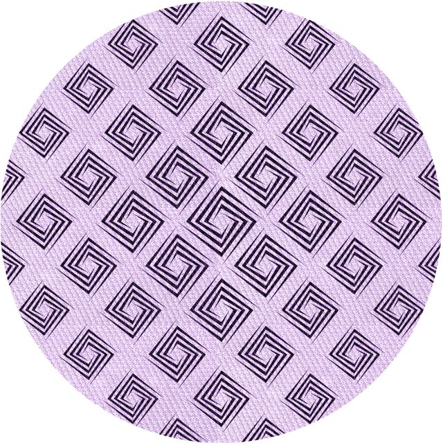 Ahgly Company Machine Washable Indoor Square Transitional Purple Flower Purple Area Rugs, 3' Square