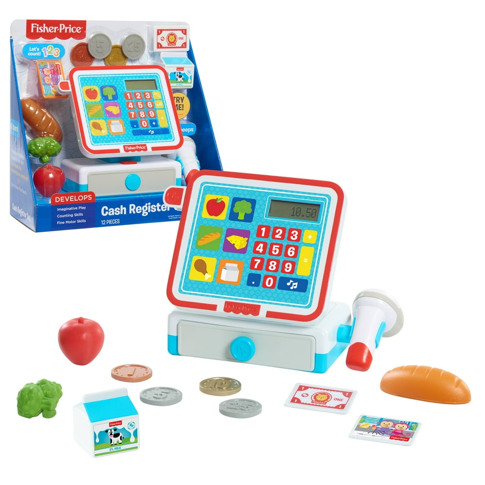 FisherPrice Cash Register Set, Role Play, Ages 3 Up, by Just Play