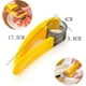 thumbnail image 2 of Cortador de plátano de 2 piezas, cortador de plátano de acero inoxidable, rebanador de plátano para salchichas y pepinos de plátano Kiwi TUNC Sencillez, 2 of 5
