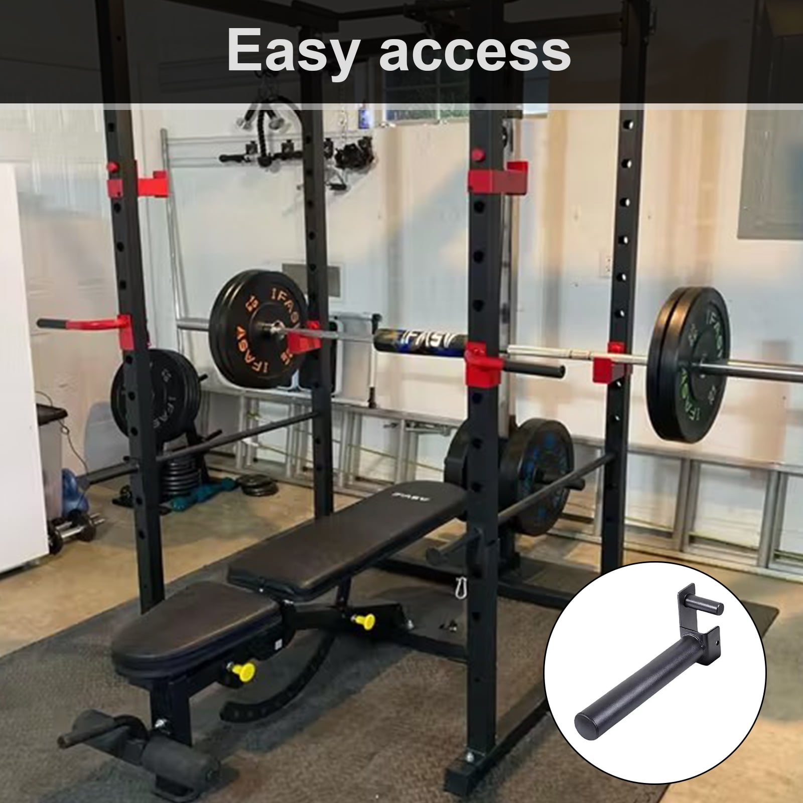 Weight Plates Holder Stand Power Racks Attachment Barbell Plates Storage Racks Fitness Racks Accessories Easy to Use