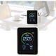 thumbnail image 1 of CO2 Detector with Temperature Humidity Monitor, Large Screen Air Quality Sensor for Home, White, 1 of 5