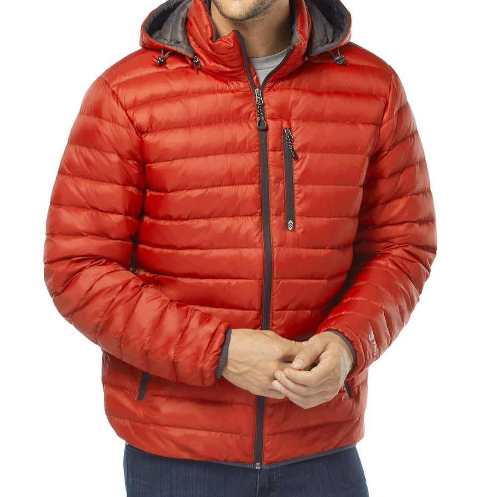 Free Country Coats & Jackets - Free Country Gray Mens Puffer Down Hood ...