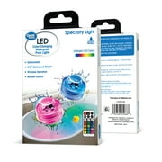 Great Value Color Changing Waterproof Mini LED Puck Lights with Remote  2 Pack