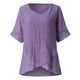 thumbnail image 3 of Puntoco the Fashion Mujer Verano Irregular Blusa superior sólida Puntoco Puntoco-6504, 3 of 8
