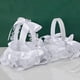 thumbnail image 5 of Cesta de Boda de 2 Piezas de Cesta de Flores Blancas para Niñas para Decoraciones de Fiesta de Ceremonia de Boda de Mano para Novias/Niños con Flores,F, 5 of 5