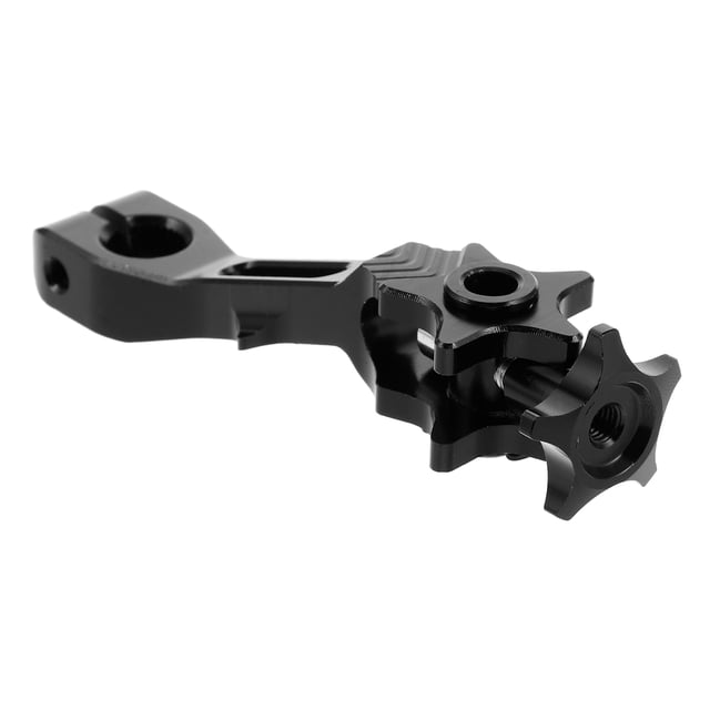 unbranded Rocker De Trasero En Aluminio Para Motocicleta Negro Compatible Con Diversos