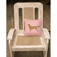thumbnail image 5 of Carolines Treasures BB3604PW1818 Golden Retriever Checkerboard Pink Fabric Decorative Pillow, 5 of 5