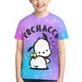 thumbnail image 5 of Sanrio Pochacco Kids T-Shirt 3d Printed Graphic T-Shirts Boys And Girls Short Sleeve Shirts For Youth Kids X-Small, 5 of 6