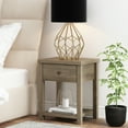 thumbnail image 2 of Living Essentials by Hillsdale Harmony Wood Accent Table in Knotty Gray Oak, 2 of 18