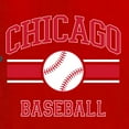 thumbnail image 6 of Wild Bobby City of Chicago Baseball Fantasy Fan Sports Men's T-Shirt, Red, X-Large, 6 of 6