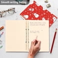 thumbnail image 4 of FORMRS 1-Subject Spiral Notebook 8" x 5" College Ruled 60 Refillable Sheet A5 Hard Cover, 2 Pack, Red Snowman, 4 of 7
