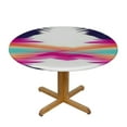 thumbnail image 3 of HAOXIT Round Fitted Tablecloth with Oil Proof Table Cloth Table Cover Compatible with Abstract Tie Dye Ethnic Aztec Pattern for Round Table Indoor and Outdoor 46-50, 3 of 8