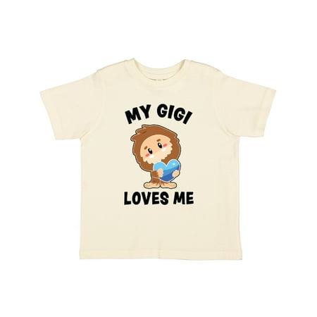 

Inktastic Cute Bigfoot My Gigi Loves Me Gift Toddler Boy Girl T-Shirt