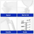 thumbnail image 4 of erfcxs Measuring Cup With Scale Liquid Container Clear Measuring Jug With Handle Tea Shop Kitchen Accessories 2000ml, 4 of 8