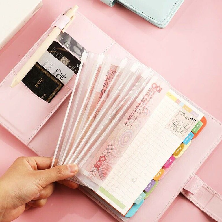 Budget Planner Cash Envelopes  Cash Envelopes Planner Organizer - A6 Pu  Leather - Aliexpress