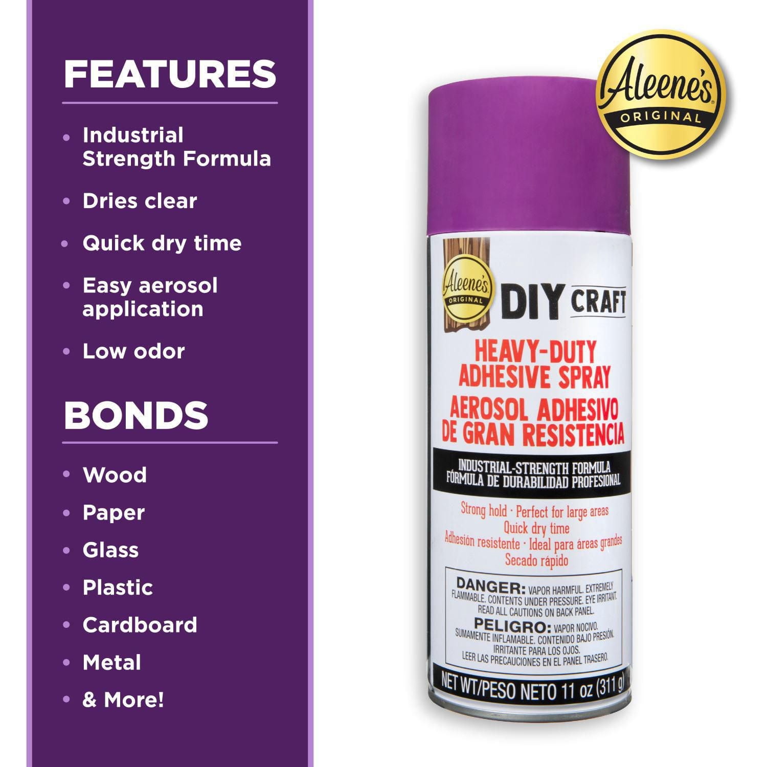 Aleene’s DIY Craft Heavy-Duty Spray Adhesive 11 oz.