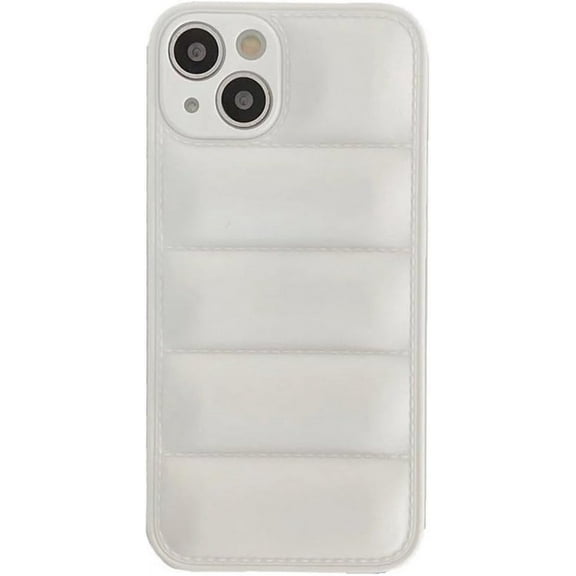 Case for Google Pixel 5,Luxury Down Pure Jacket Soft Unzip Sofa Silicone Puffer Touch Cloth Portection Shockproof Girls Women Phone Case for Google Pixel 5 5G,6.0 inch 2020 (White)