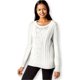 thumbnail image 1 of Grace Elements suéter de punto de cable adornado para mujer, blanco, mediano Grace Elements Pull-over, 1 of 1